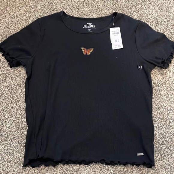 Black Hollister Butterfly Shirt | Poshmark